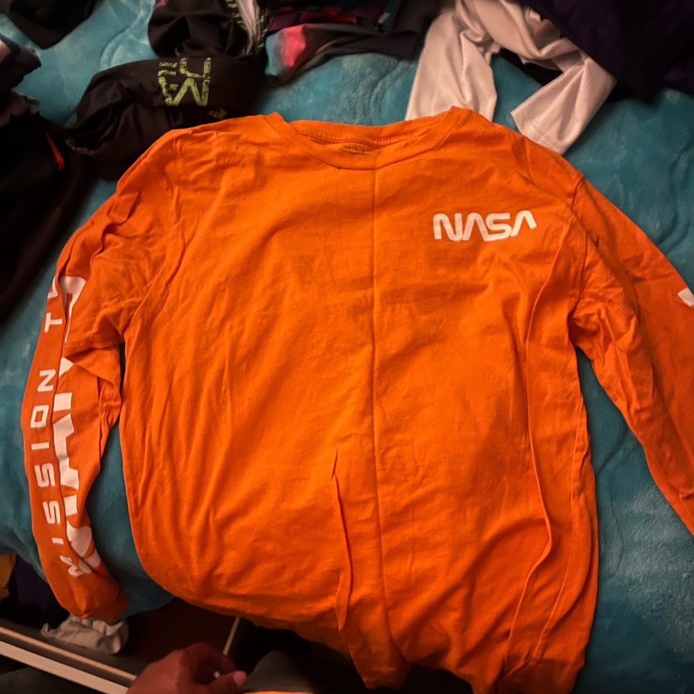 NASA Orange Long Sleeve Shirt
